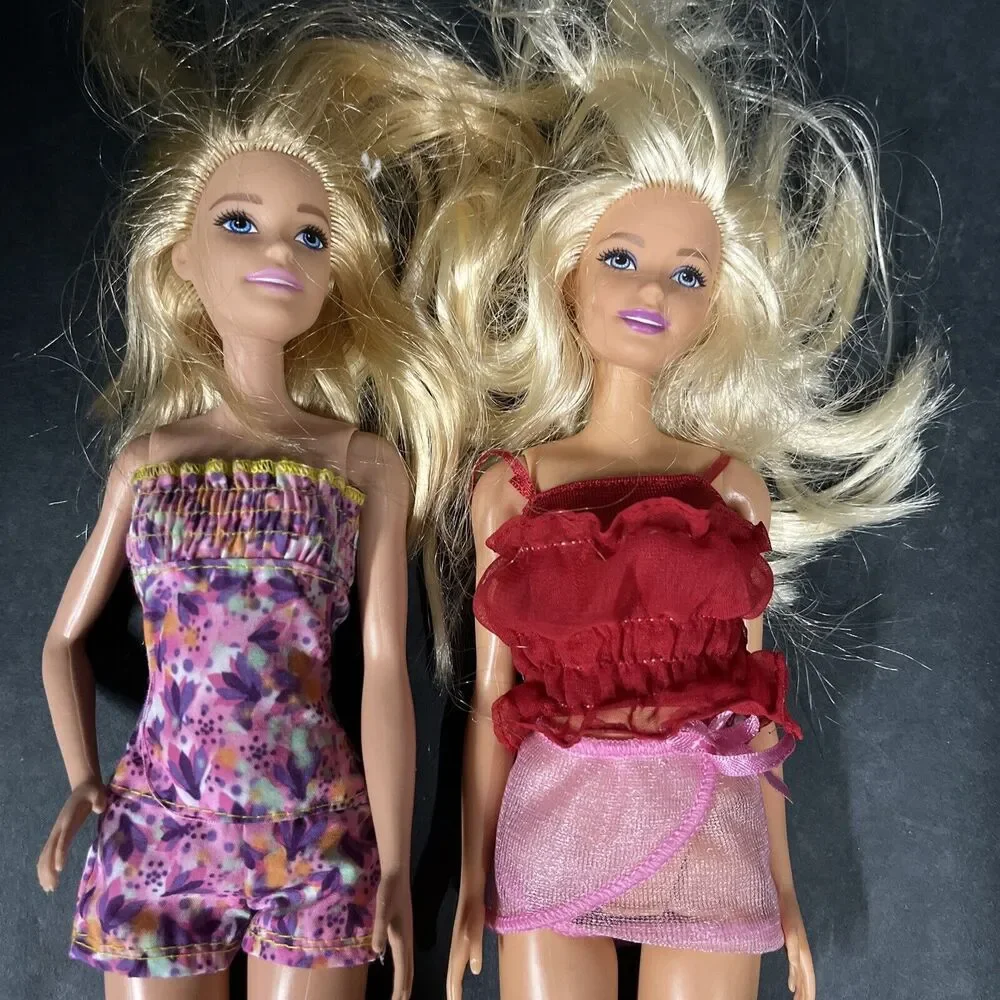 Lot Of 8 Mattel Fashion Barbie Dolls in‎ Various Styles Outfits & Shoes 2015